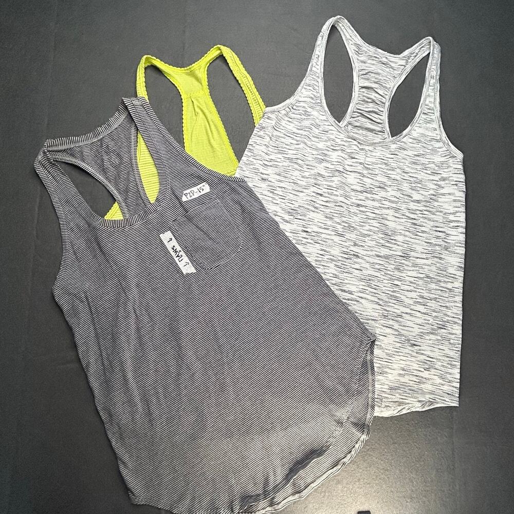 3 Lululemon Racerback Tank Tops Lot workout running lightweight athletic
